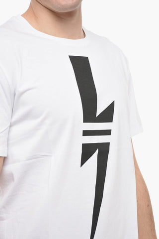 Crew Neck THUNDERBOLT Loose Fit T-Shirt