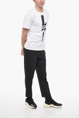 Crew Neck THUNDERBOLT Loose Fit T-Shirt