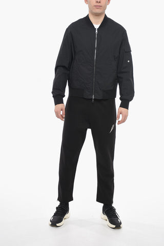 Camicia in Popeline con Zip Frontale e Design a Bomber