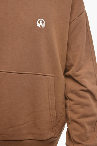 Brushed Cotton MUSIC BOLT Baggy Fit Sweatshirt