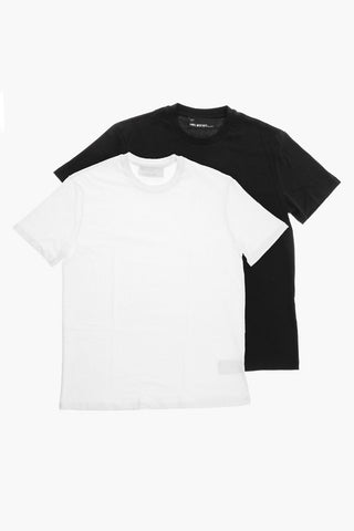 Set mit 2 Paaren Slim-Fit Rundhals-T-Shirts