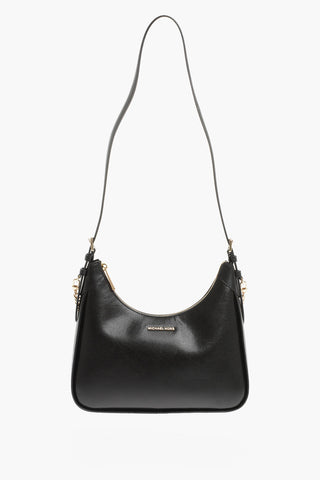 MICHAEL Leather WILMA Hobo Bag with Embellishment Golden Chain