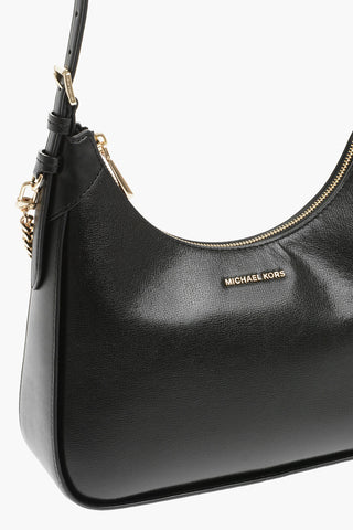 MICHAEL Leather WILMA Hobo Bag with Embellishment Golden Chain