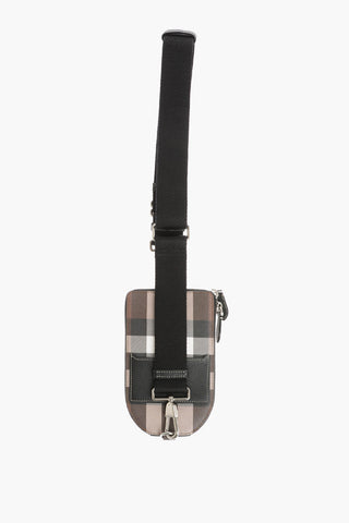 Shephard's Check Faux Leather Crossbody Bag
