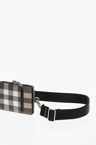 Shephard's Check Faux Leather Crossbody Bag
