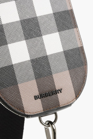 Shephard's Check Faux Leather Crossbody Bag