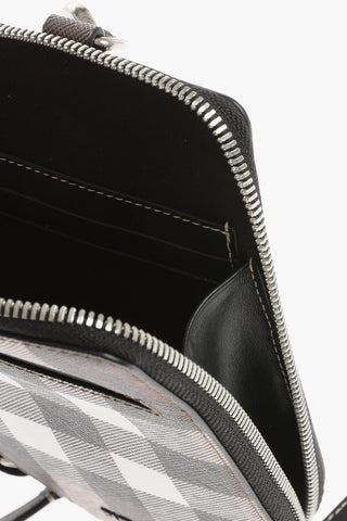 Shephard's Check Faux Leather Crossbody Bag