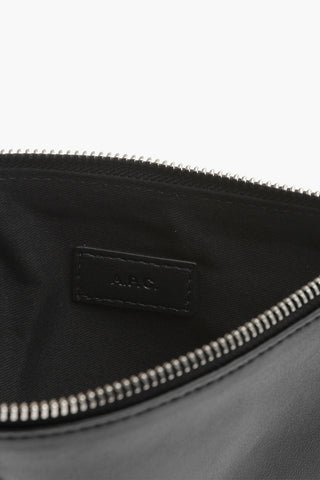 Faux Leather Pouch with External Pocket