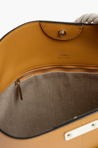 Borsa Bucket KEY In Lino e Pelle con Maxi Tasca Esterna