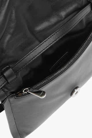 Soft Leather Clutch with Removable Shoulder Strap