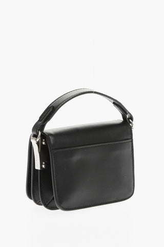Leather Mini Shoulder Bag with Removable Strap