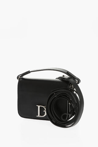 Leather Mini Shoulder Bag with Removable Strap