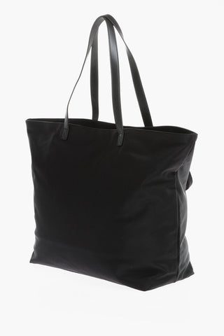 ICON Nylon Maxi Tote Bag with Leather Trim