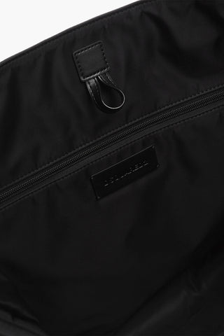 ICON Nylon Maxi Tote Bag with Leather Trim