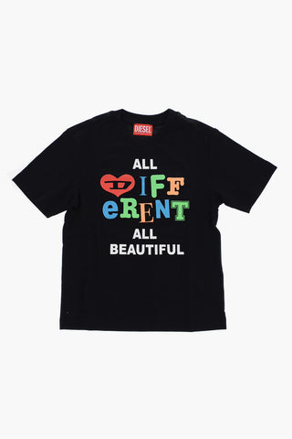 RED TAG Front Printed TULLYX OVER Crew-neck T-Shirt