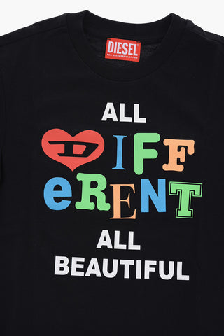 RED TAG Front Printed TULLYX OVER Crew-neck T-Shirt