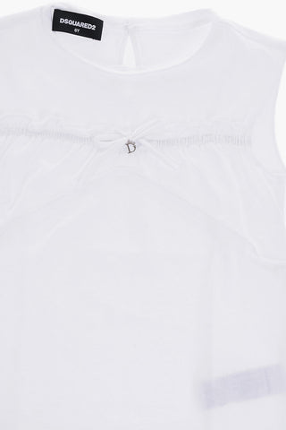 Top In Tinta Unita con Pendente a forma di D