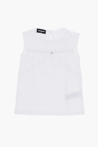 Top In Tinta Unita con Pendente a forma di D