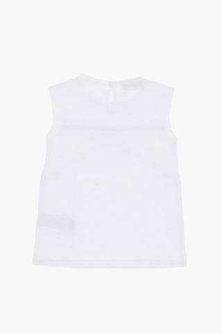 Top In Tinta Unita con Pendente a forma di D