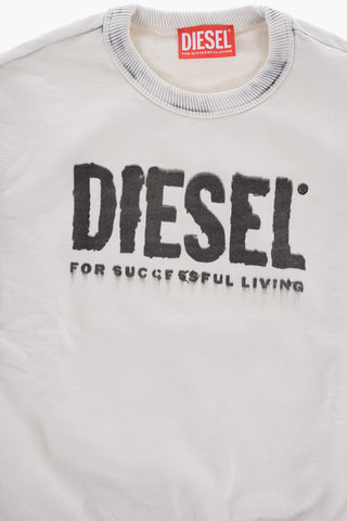Oversized SQUAK Crew-Neck Sweatshirt with Gradient Print