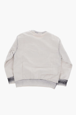 Oversized SQUAK Crew-Neck Sweatshirt with Gradient Print