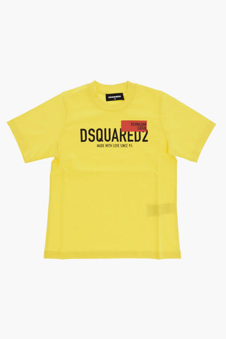 Contrasting Logo SLOUCH FIT Crew-neck T-Shirt
