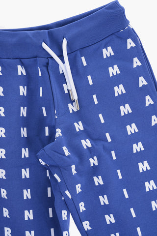 All-Over Logo Brushed Cotton Joggers