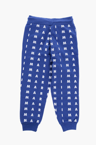 All-Over Logo Brushed Cotton Joggers