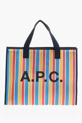Borsa Shopper in Motivo Basket Wave 