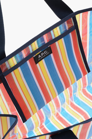 Borsa Shopper in Motivo Basket Wave 