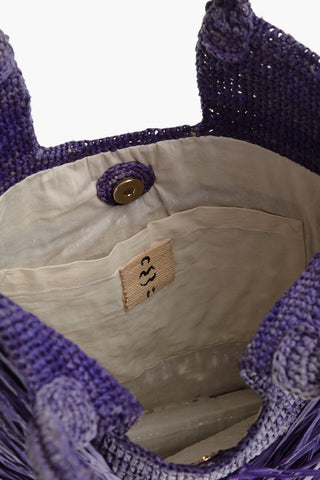 Borsa a Spalla KIFAFA in Rafia con Frange