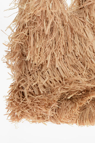 Solid Color MINI IETI FIFAFA Raffia Hand Bag