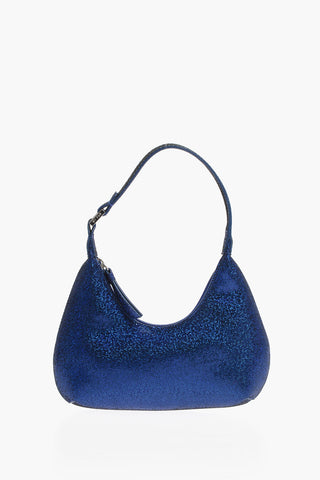 Holographic Effect Soft Leather MINI AMBER Shoulder Bag 