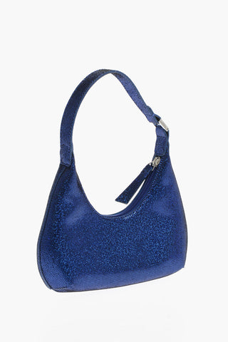Holographic Effect Soft Leather MINI AMBER Shoulder Bag 