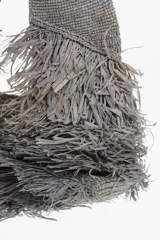 Raffia KIFAFA LETI M Shoulder Bag with Fringes