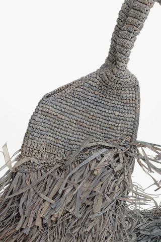 Raffia KIFAFA LETI M Shoulder Bag with Fringes