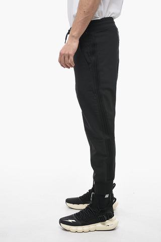 Cuffed Drop Crotch Pants with Side Tape Bands
