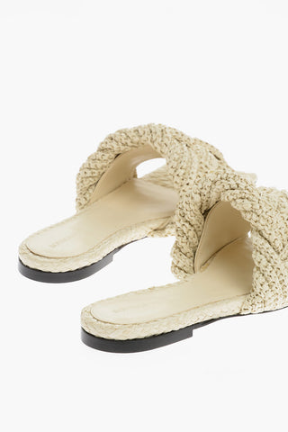 Slides LIDO In Raffia Intrecciata