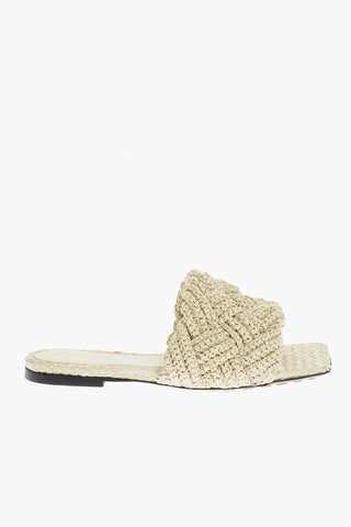 Slides LIDO In Raffia Intrecciata