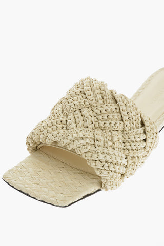 Slides LIDO In Raffia Intrecciata