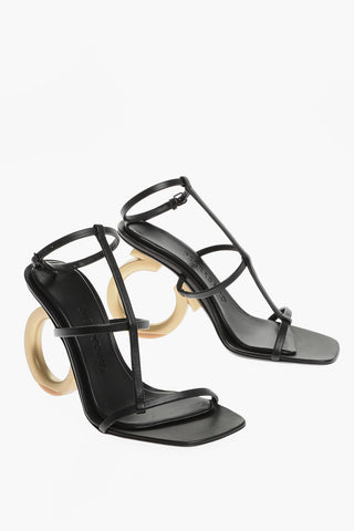 Sandali In Pelle ELINA Con Tacco Statement 11cm