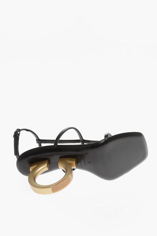 Sandali In Pelle ELINA Con Tacco Statement 11cm