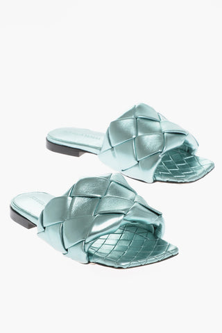 Slides LIDO In pelle Metallizzata