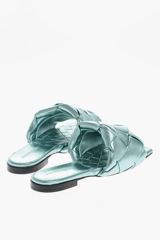 Slides LIDO In pelle Metallizzata