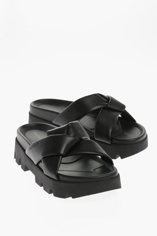 Braided Leather AIR LUG Slides