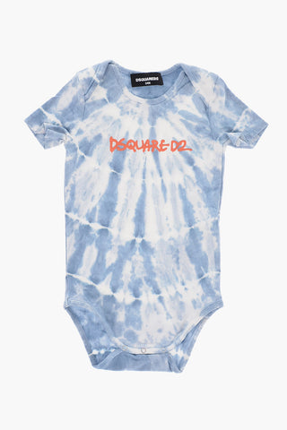 Tie-Dye Effect Short Sleeve Bodysuit