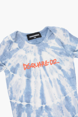 Tie-Dye Effect Short Sleeve Bodysuit