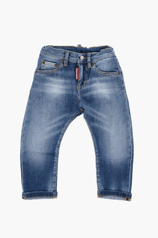 Cuffed Hem Jeans with 5-Pockets