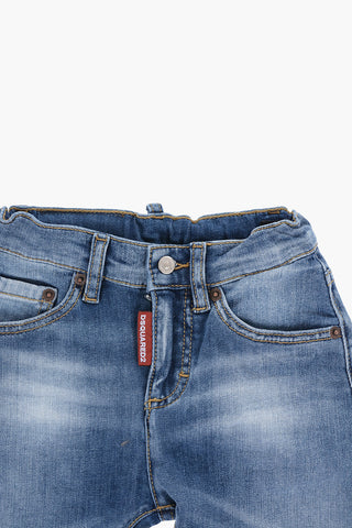 Cuffed Hem Jeans with 5-Pockets