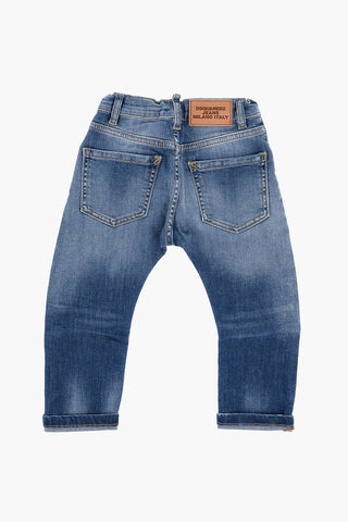 Cuffed Hem Jeans with 5-Pockets